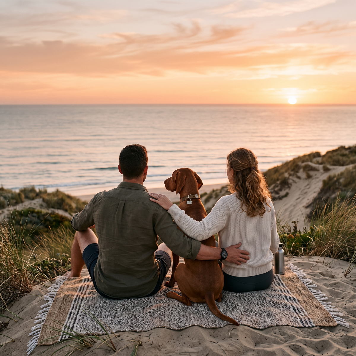 Vizsla enjoying life with Salty Dog